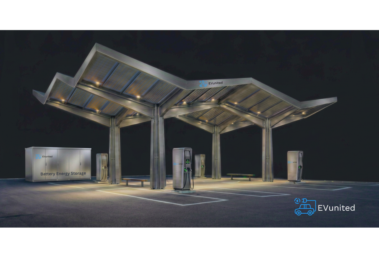 Silver EVunited Alpi EV Chargers with Canopy (5)